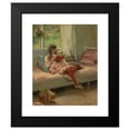 thumbnail image 2 of Albert Edelfelt 15x18 Black Modern Framed Museum Art Print Titled - Good Friends I (Berta and Capi) (1881), 2 of 5