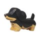 thumbnail image 5 of Estatua de perro en miniatura tallada en madera, diseño de cachorro, única y mascota, talla artística, figura de perro salchicha negro,, 5 of 10