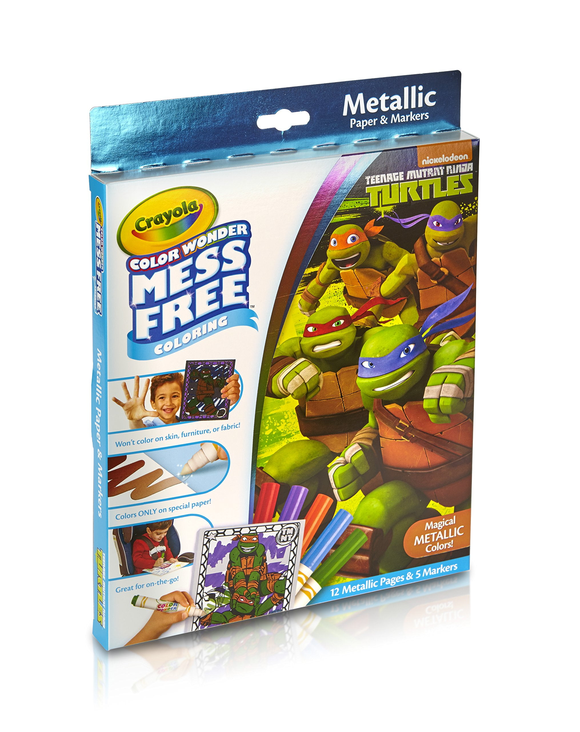crayola teenage mutant ninja turtles color wonder mess free