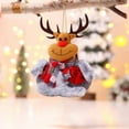 thumbnail image 6 of Liamobondopolis Christmas Cloth Pendants Santa Snowman Ornaments 5.5 Inch Soft Fabric Hanging Decor For Tree Home Office Holiday Decoration, 6 of 7