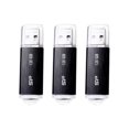 thumbnail image 1 of Silicon Power Lot de 3 128 Go USB 3.0/3.1 Gen1 Clé USB Blaze B02, 1 of 3