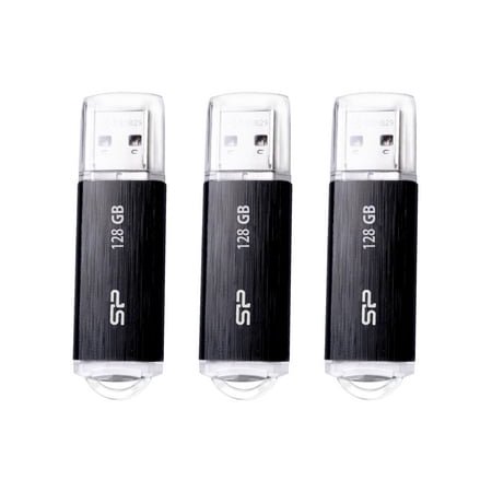 Silicon Power 3 Pack 128GB USB 3.0/3.1 Gen1 USB Flash Drive Blaze B02
