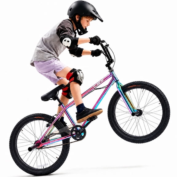 Akaber 20 Inch Kids Bike, BMX Bikes for Kids 6-14, Bike for Boys and Girls with 4 Pegs, High-Carbon Steel BMX Frame, 360° Handlebar Rotation