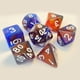 thumbnail image 5 of Juego de 7 dados de fantasía, dados poliédricos grabados en colores lisos surtidos, para juegos Estilo B, 5 of 6