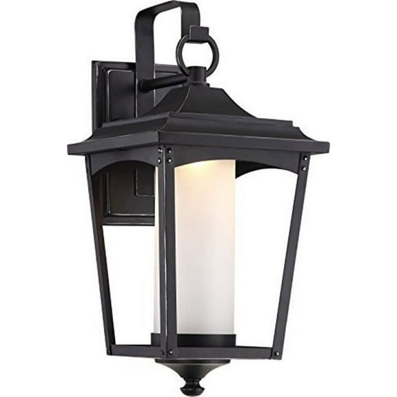 Nuvo 62-822 - Essex 9.5" Wall Lantern; Sterling Black Finish