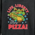 thumbnail image 3 of Teenage Mutant Ninja Turtles - Life Liberty Pursuit Of Pizza - Women's Lightweight Long Sleeve Shirt, 3 of 5