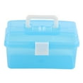 thumbnail image 4 of Caja de herramientas, caja de herramientas de 2 capas, caja de almacenamiento portátil, caja de herramientas de hardware, rendimiento inigualable, 4 of 8