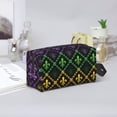 thumbnail image 7 of Honeii Mardi Gra Geometric Print Multi-Purpose Storage Bag,Hanging Dopp Kit,Small Toiletry Bag for Traveling for Toiletries, Makeup, and Small Essentials, 7 of 7