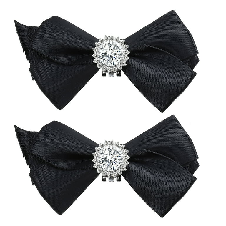 Shoe Clips Bow Jewelry Rhinestone Bowknot Bride Detachable Clip Decors Charms Big Bows Ribbon Shoes Buckles Decorative