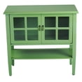 thumbnail image 3 of Heather Ann  2-door Console Cabinet with Glass Insert and Bottom Shelf, 3 of 11