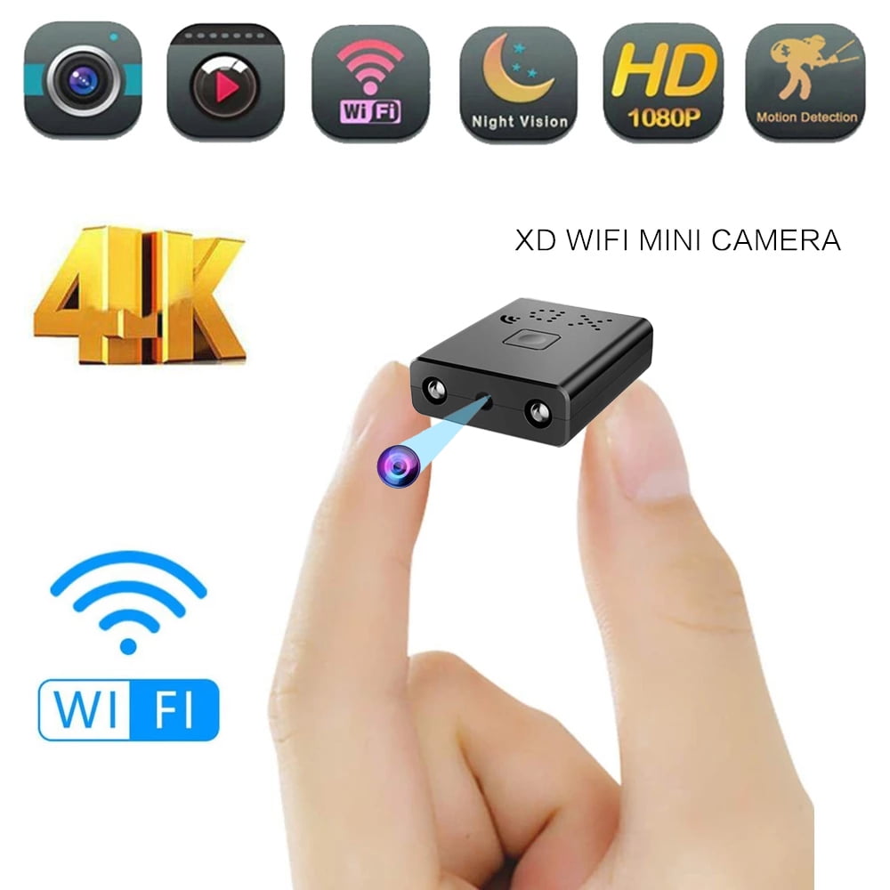 Schandelijk Geboorteplaats pad Mini Wifi Camera Full HD 4K 1080P Home Security Camcorder Night Vision  Micro Secret Cam Motion Detection Video Voice Recorder - Walmart.com