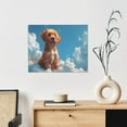 thumbnail image 6 of Lsque Blue Sky Cloud Puppy Print Wall Art – Decorative Picture for Living Room, Bedroom, and Office (Horizontal), 6 of 6