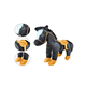 thumbnail image 3 of Peluche Caballo 45cm Muñeco Tierno Caballito Malubero Café Negro, 3 of 4