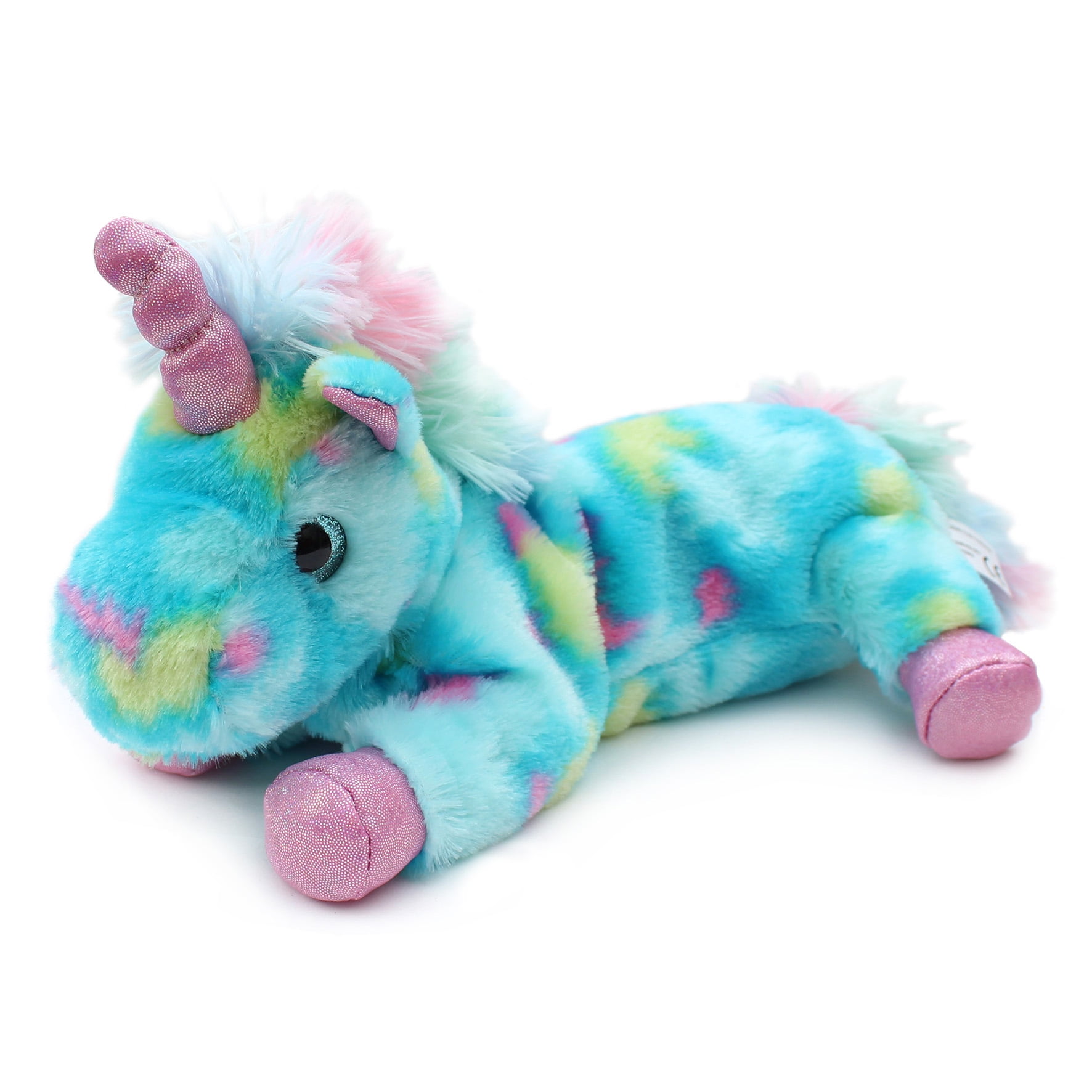 Pen + Gear Soft, Multi-Color Polyester Plush 3D Unicorn Pencil Pouch with Zip Compartment