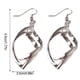 thumbnail image 5 of Guardurnaity 1 par de pendientes colgantes, bucle de remolino Simple, diario, joyería femenina, regalos para amigas a la moda, decoraciones Type1 NO1, 5 of 6