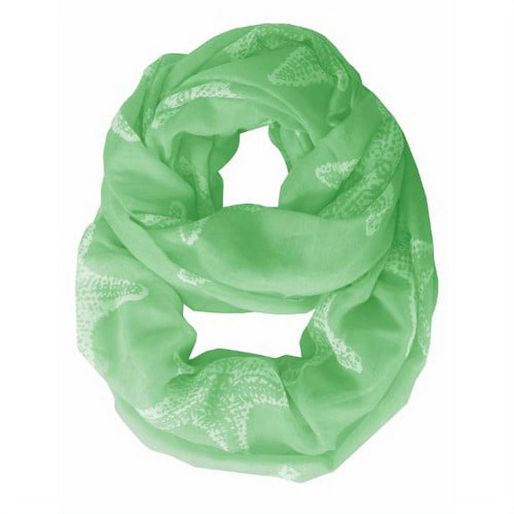 Peach Couture Summer Fashion Starfish Scarves Boho Infinity Scarf Circle Loop
