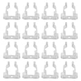 thumbnail image 1 of Shisuyan Tube Buckle Clip Rubber Coated 20Pcs 1.4X0.9X0.3In, 1 of 8