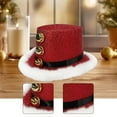 thumbnail image 6 of yuksok Christmas Top Hat Decor Headgear for Festive Fancy Dress Stage Performance Party red, 6 of 9