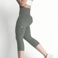 thumbnail image 6 of Kovlvoll Womens Leggings with Pockets Stretchy Butt Lifting High Waisted Outdoor Fitness Running Capris Yoga Legging, 6 of 7