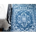 thumbnail image 6 of Rugs Boston Collection Area Rug, 5' x 8', Low-Pile Blue Floral Design, 6 of 9