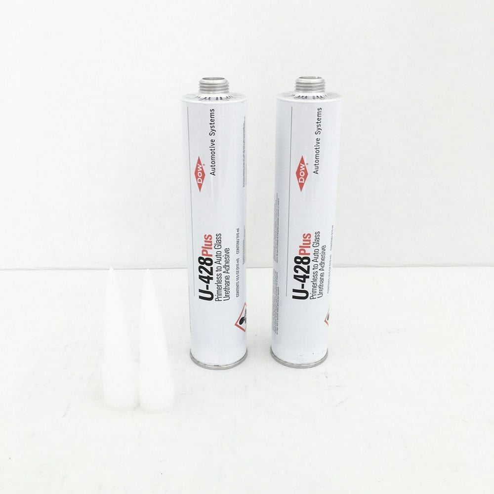 DOW U428 Plus Auto Glass Windshield Urethane Primerless Adhesive Glue Sealant 2 Tubes Walmart