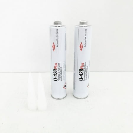 DOW U-428 Plus Auto Glass Windshield Urethane Primerless Adhesive Glue Sealant 2 (Bostik Best Urethane Adhesive)