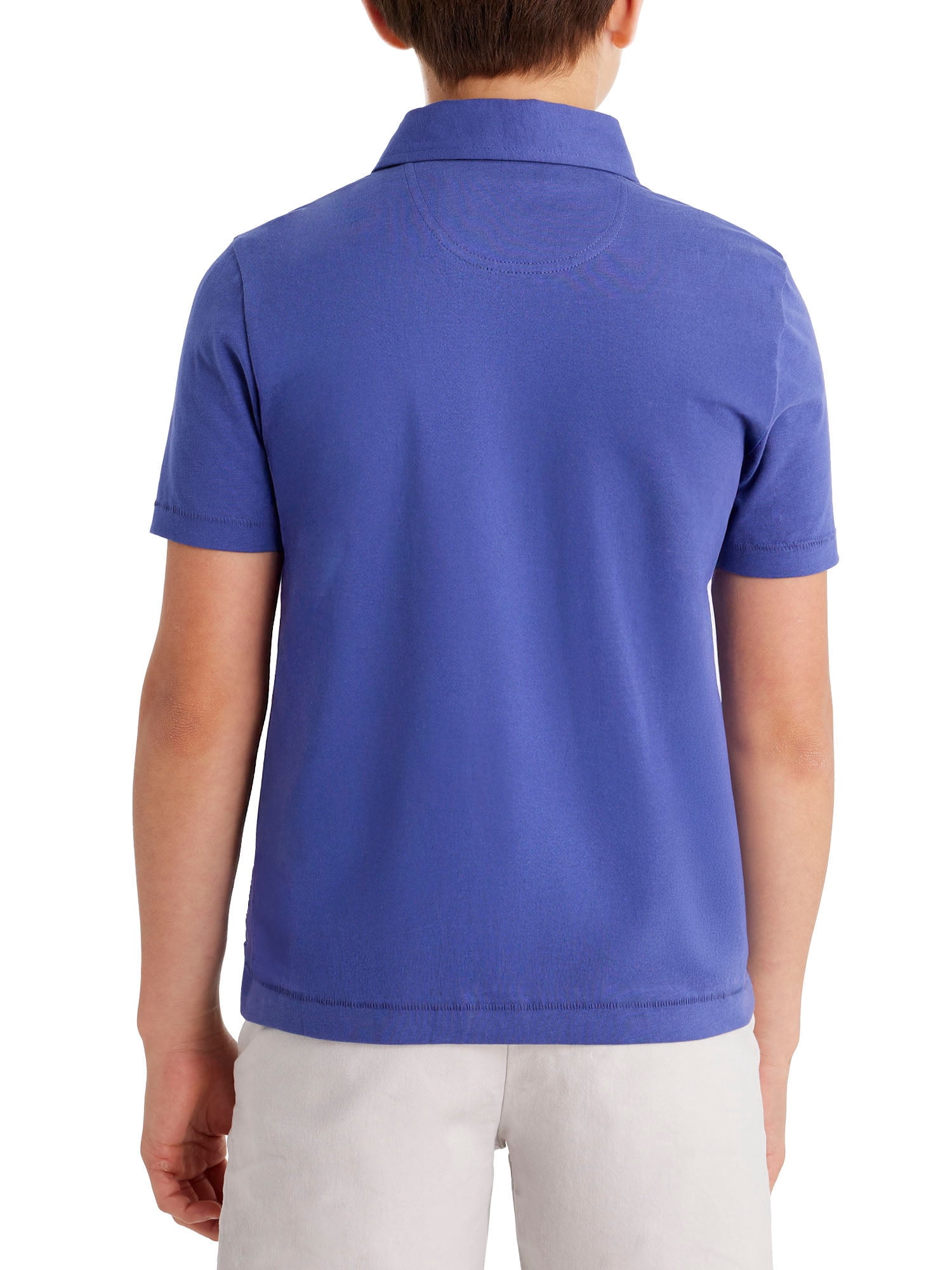 U.S. Polo Assn. Boys Solid Pep Rally Jersey Polo Shirt, Sizes 4-18
