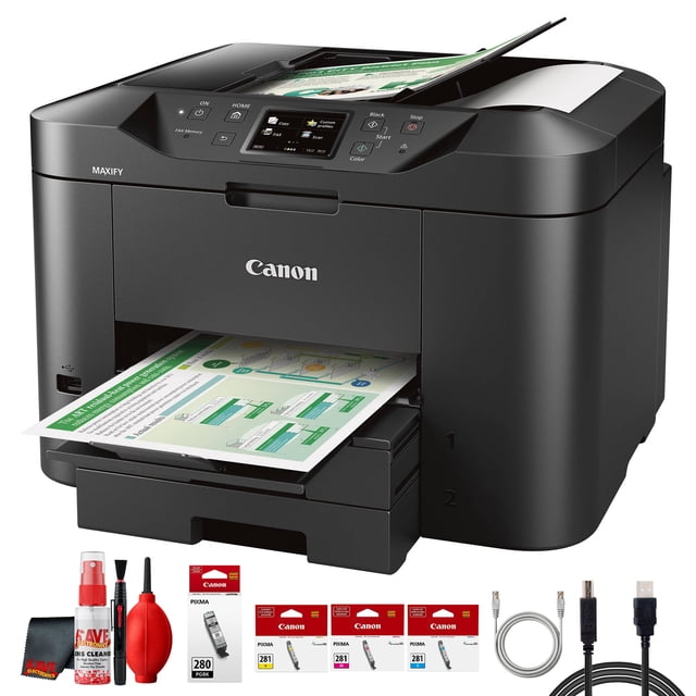 Canon MAXIFY MB2720 All in One Home Office Printer Bundle