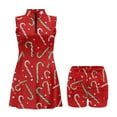 thumbnail image 5 of Yuyamidu Candy Canes Tennis Dress with Built in Shorts, Red Christmas Sleeveless Athletic Dress for Women Golf Athletic Dresses with Pockets Golf Outfits Size XS, 5 of 8