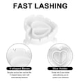 thumbnail image 4 of 100 Pcs Gobelets de Colle Intelligents Support de Colle pour Cils Anneau Gobelet, Gobelets de Colle Jetables Anneaux de Colle pour Cils Gobelets Éventail Fleur pour Extensions de Cils (Blanc), 4 of 6