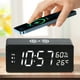 thumbnail image 1 of Fiudx Reloj de Madera con Carga Inalámbrica, Pantalla de Temperatura y Humedad, Luz Nocturna Led y Modo Silencioso, Diseño Inteligente Multifuncional, Carga Rápida, Ideal para Oficina En Casa, Tamaño, 1 of 4