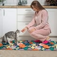 thumbnail image 3 of Pioneer Flower Floral Print Pattern Kitchen Rugs Sets Of 2,Anti Fatigue Kitchen Mat Rugs Non Slip Washable,Decorative Kitchen Floor Mats for Kitchen,Sink,Laundry,17"x30"+17"x47", 3 of 7