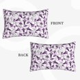 thumbnail image 2 of Susaid Violets Flowers Print Pillowcases Multiple Size, Pillow Cover Super Soft Envelope Closure Standard Pillow Case-16"x24", 2 of 6