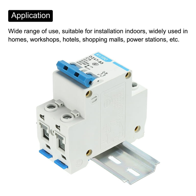 Circuit Breaker Low Voltage AC 16A 400V 2 Pole DZ47-63 C16