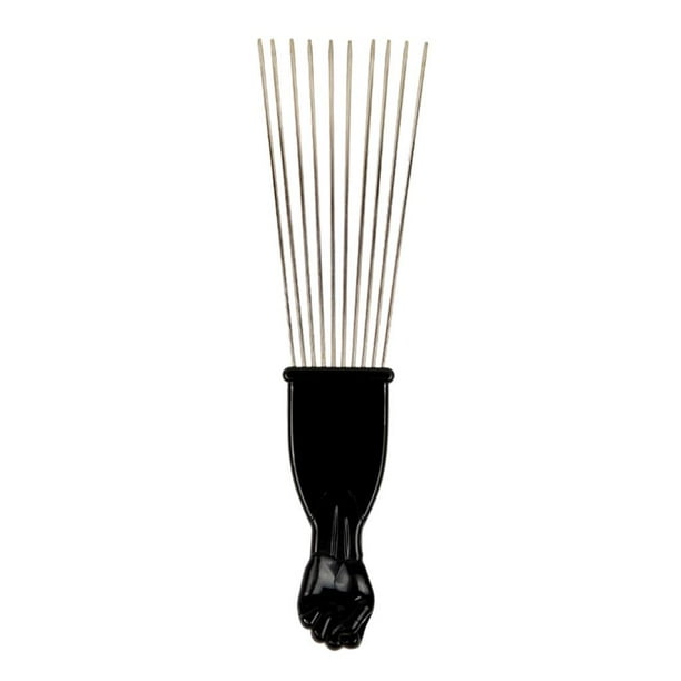 Peine de bolsillo para desenredar pelucas y trenzas, para levantar el cabello afro y peinar el cabello rizado. B