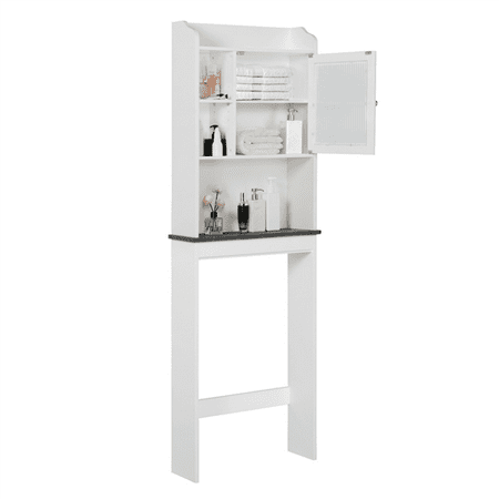 Wooden Over Toilet Storage Cabinet Space Saver Bathroom