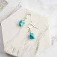 thumbnail image 6 of Genuine 925 Sterling Silver Turquoise Dangle Drop Earrings for Women, Boho Southwestern Stone Earrings, Hypoallergenic Jewelry for Daily Wear, Party, Anniversary, Birthday Gift with Free Gift, 6 of 7