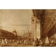 thumbnail image 3 of Canaletto 24x17 Black Modern Framed Museum Art Print Titled - Piazza San Marco from the Southwest Corner, with the Procuratie Nuove on the Right (ca. 1724-80), 3 of 5