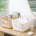 thumbnail image 5 of 20/25/30cm Desktop Storage Box Dormitory Sundries Plastic Cosmetic Storage Box Bathroom Kitchen Sorting Storage Basket Bins, 5 of 10