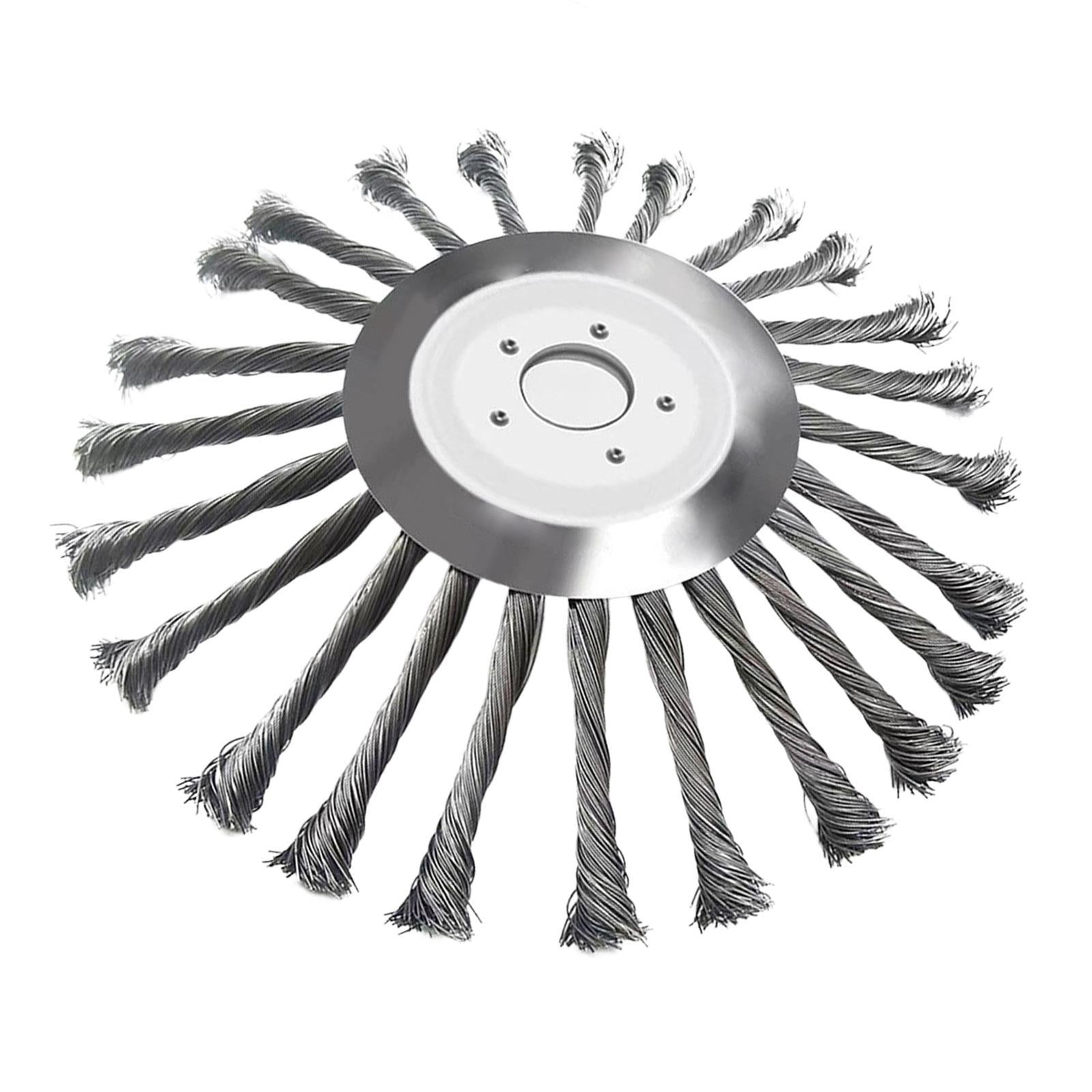 Strimmer Wire Brush Cutter Head, Wire Weeds Brush Blade for String Trimmer, Rust Removal 1pc