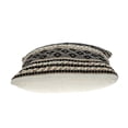 thumbnail image 4 of Nassau Collection Textured Woven Geometric Throw Pillow - 17.75" -  Brown and  Beige, 4 of 7
