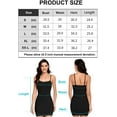 thumbnail image 2 of Robe Cami pour Femmes avec Soutien-Gorge Spaghetti Sangle Longue Débardeur Bodycon Mini Robe, 2 of 7