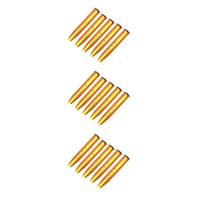 Guardoinrt Ensemble de 5 Piquets de Tente Portables Clous de Sol Robustes et Résilients Neige et Sable Camping Jaune 23cm 3ensemble
