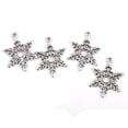 thumbnail image 3 of 50 Uds. Colgante de de nieve tibetano colgantes DIY joyería Makings Navidad Hugo Encantos de plata tibetanos, 3 of 7
