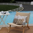 thumbnail image 3 of Brown Grey Outdoor Pillow Cover 16X16 Inch Set of 2 Outdoor Waterproof Summer Floral Brown Decorative Pillow case Decor for Couch Patio Funiture Garden Print Polyester Cushion Cover 01E16, 3 of 6
