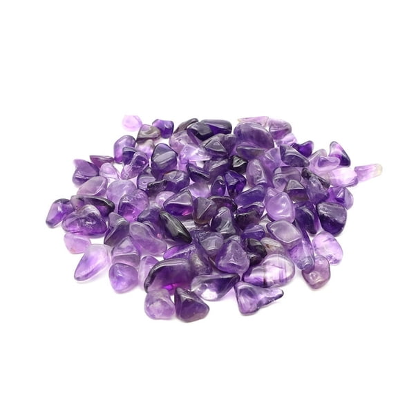 ERDOUY 1 piece of purple natural irregular non porous crushed stone, suitable for fish tank, potted plant decoration, DIY handmade jewelry accessories (7-9mm)