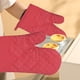 thumbnail image 3 of Juego de 4 Manoplas y Agarraderas para Horno | Guantes Resistentes Al Calor Hasta 260 °C | Agarre Antideslizante de Gel de Sílice | Guantes de Cocina Largos y Protectores con Presillas | Seguridad pa, 3 of 5