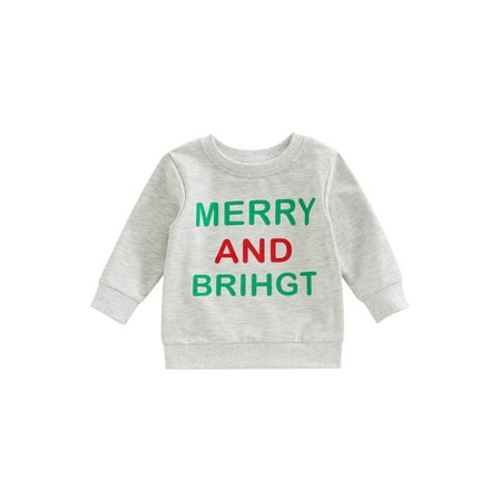 

Bagilaanoe Toddler Baby Girl Boy Oversized Sweatshirt Long Sleeve Letter Print Pullover 6M 12M 2T 3T 4T Kids Fall Loose Tee Tops