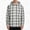 (Casual 181)White, variant on Fashion Outer jacket for Men Casual Outerwear Summer Loose Buttoned Checkered Pocket Long Sleeve Hooded Shirt Tops