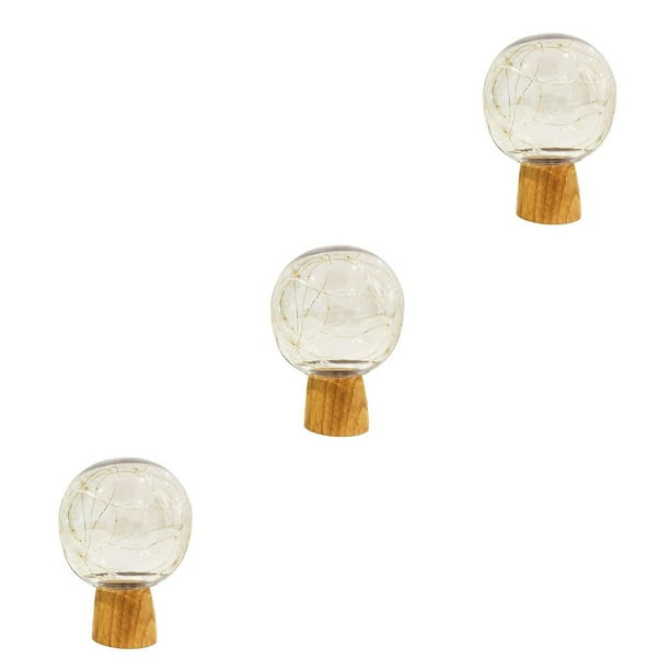 Toystoory USB Night Light Living Room Bedroom 3000K DC Home Ball Tabletop LED Hallway Decorative Hotel Lamp 5V Bedside Lampshade Luz calida 3piezas Toystoory CBP222693
